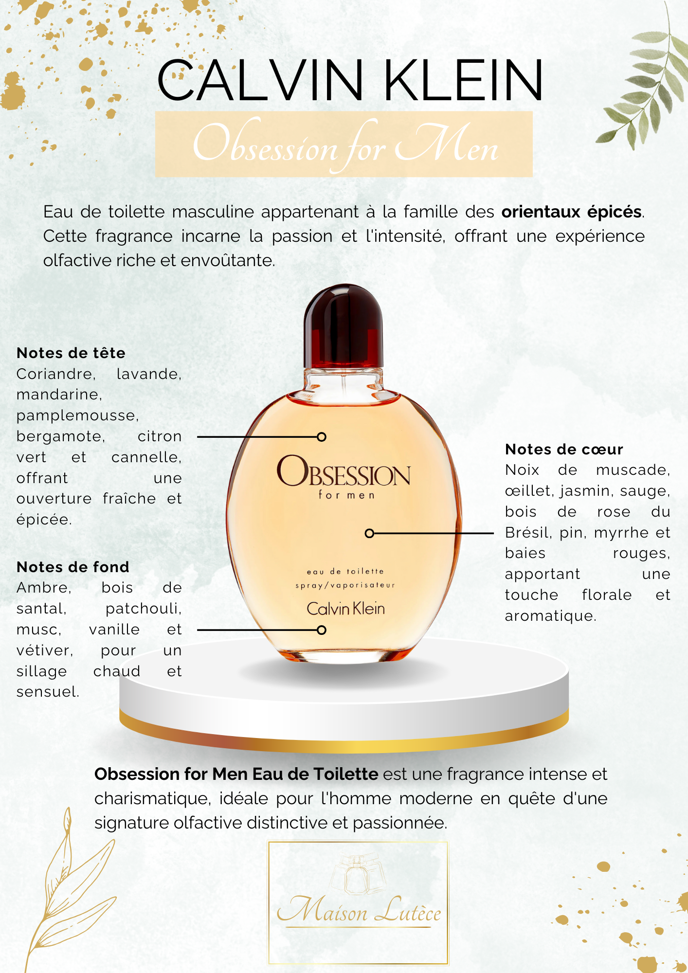 Obsession for Men – Calvin Klein