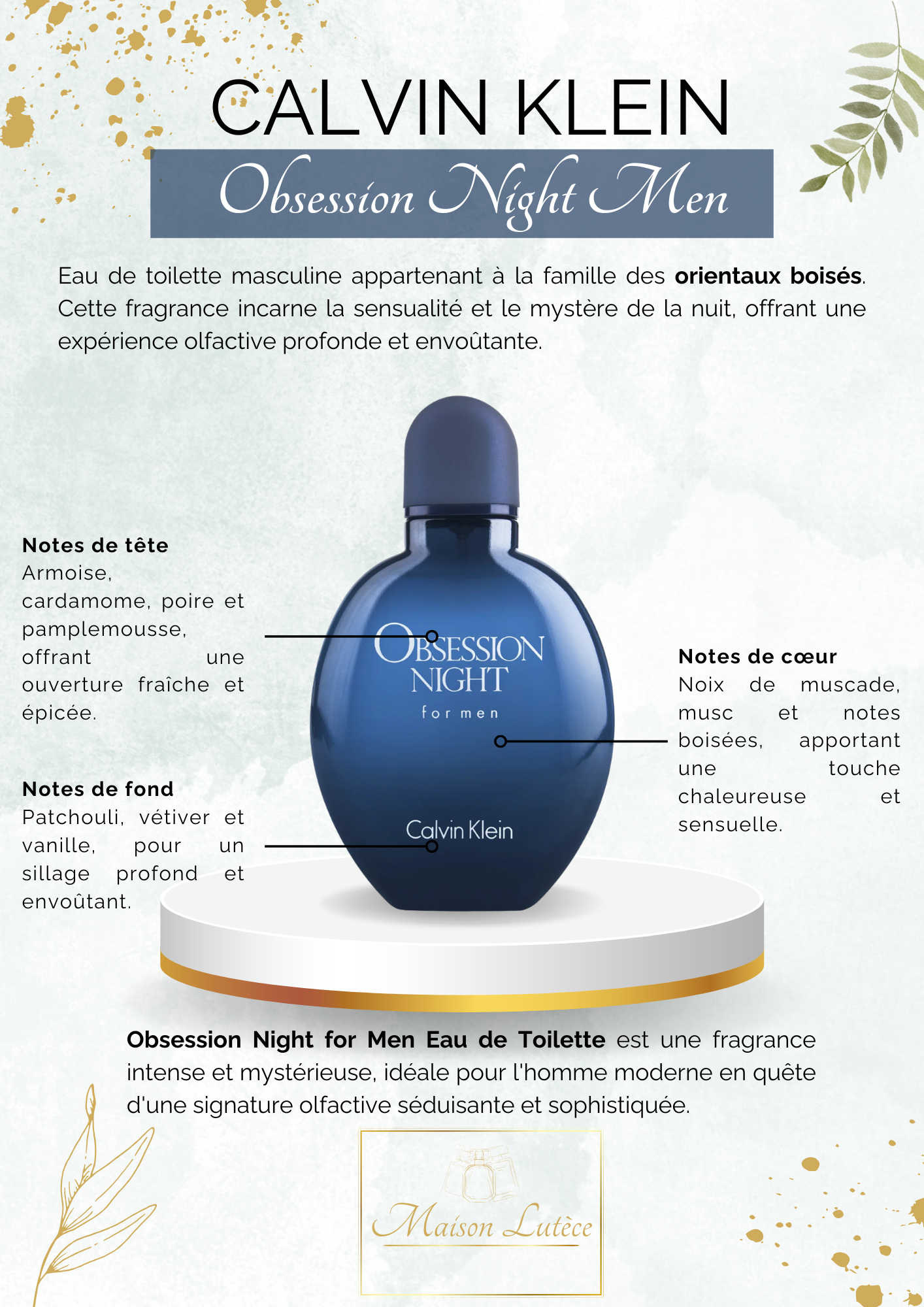 Obsession Night for Men – Calvin Klein