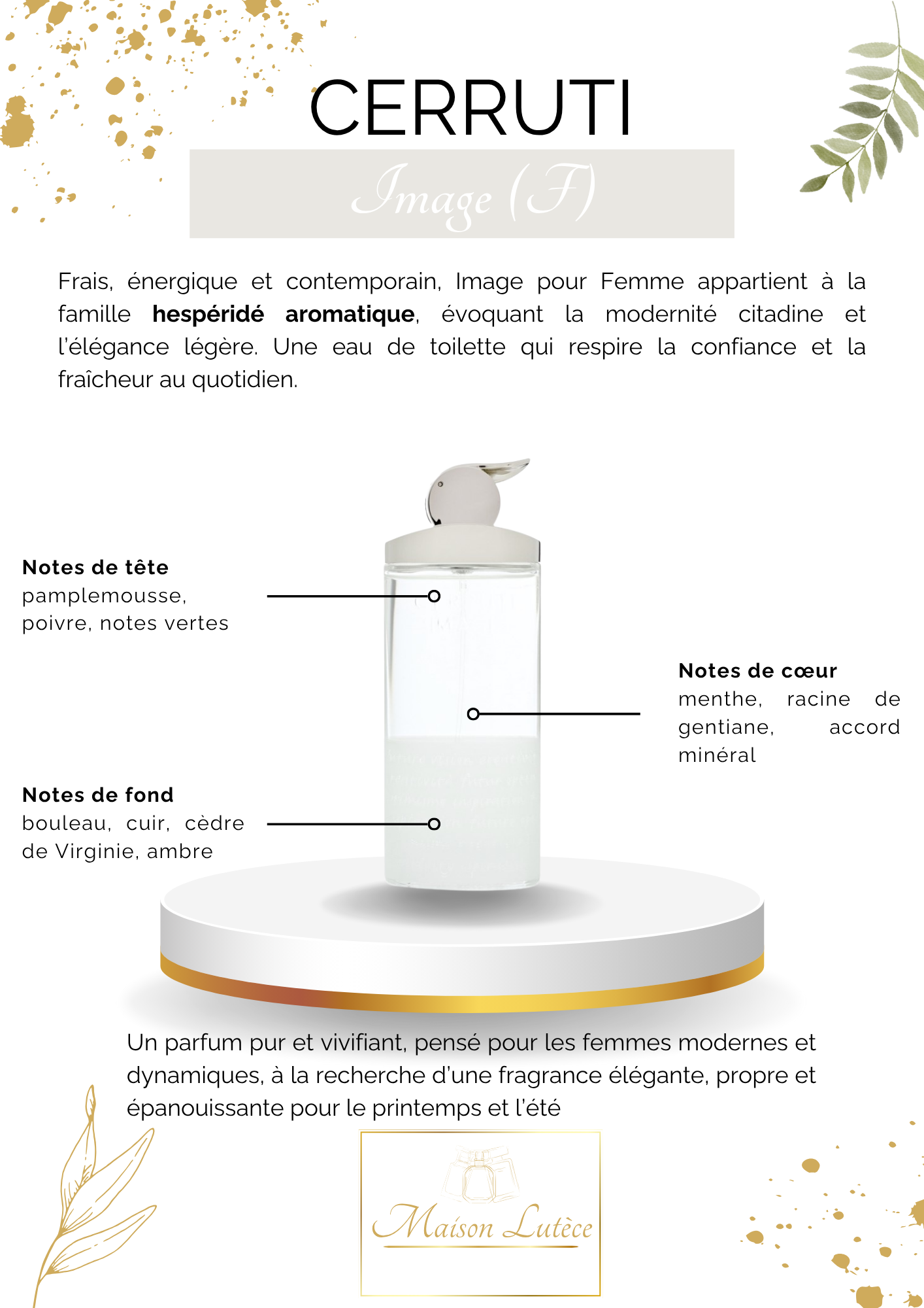 Image pour Femme – Cerruti