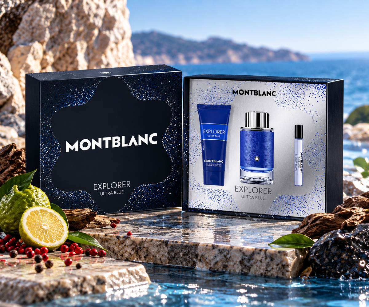 Coffret Explorer Ultra Blue EDP 100ml + 7,5ml + Gel Douche 100ml - Montblanc