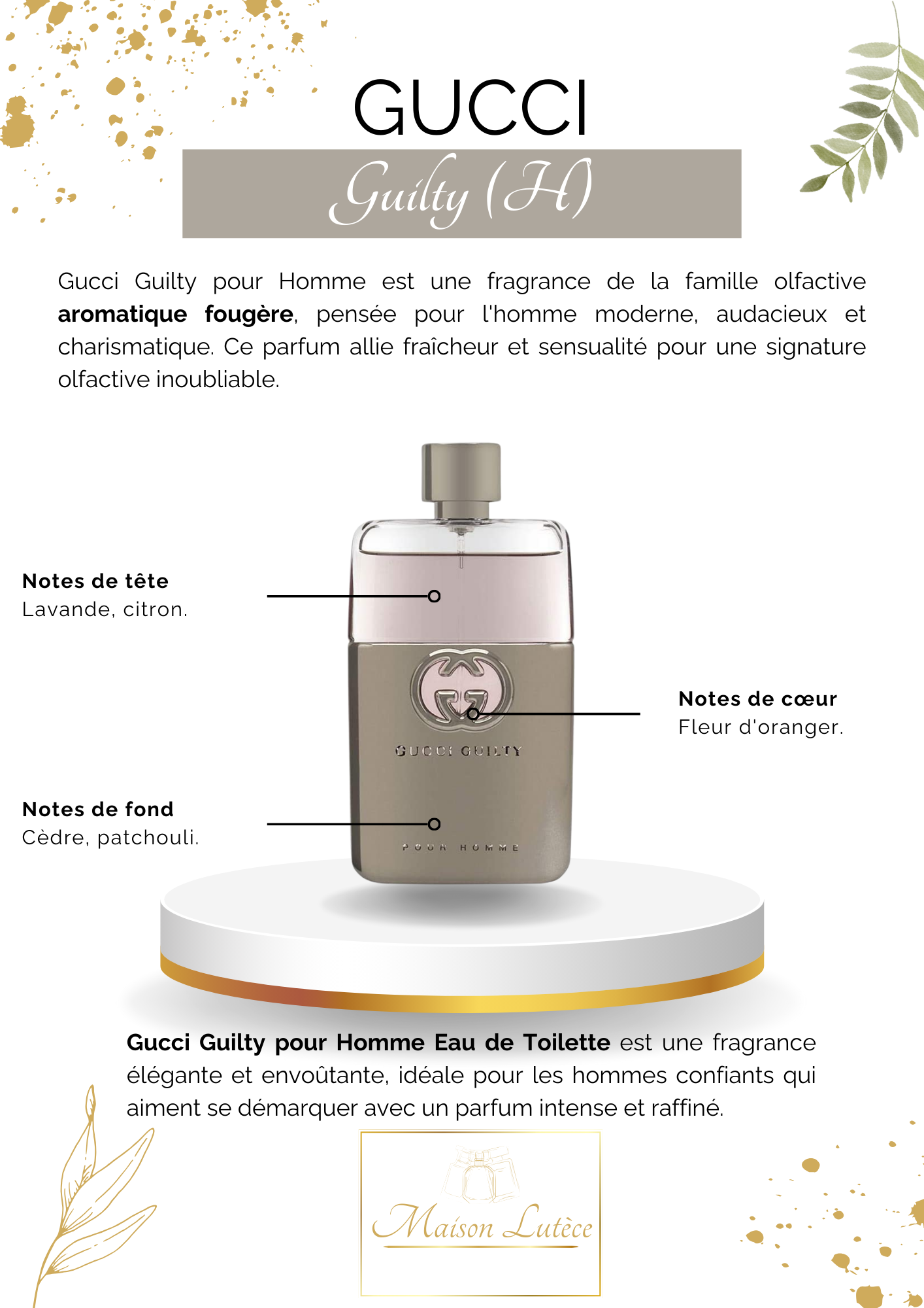 Guilty pour Homme – Gucci
