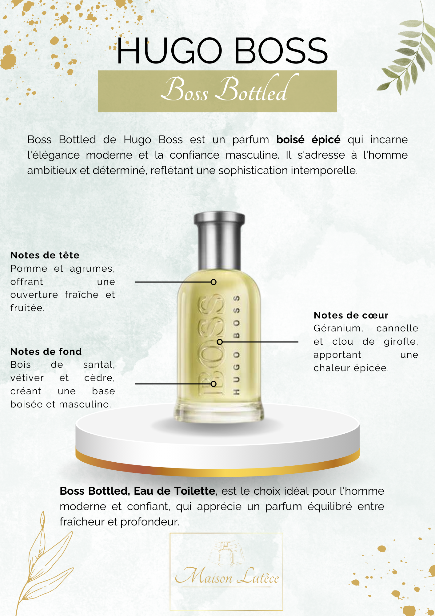 Boss Bottled (eau de toilette) – Hugo Boss