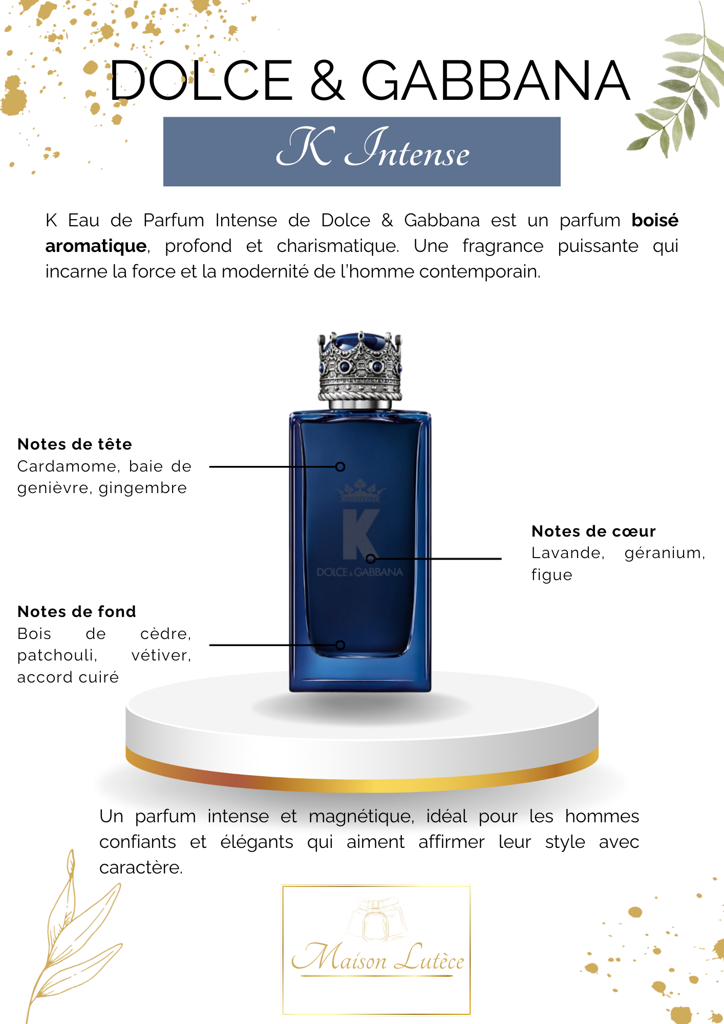 K Eau de Parfum Intense – Dolce & Gabbana