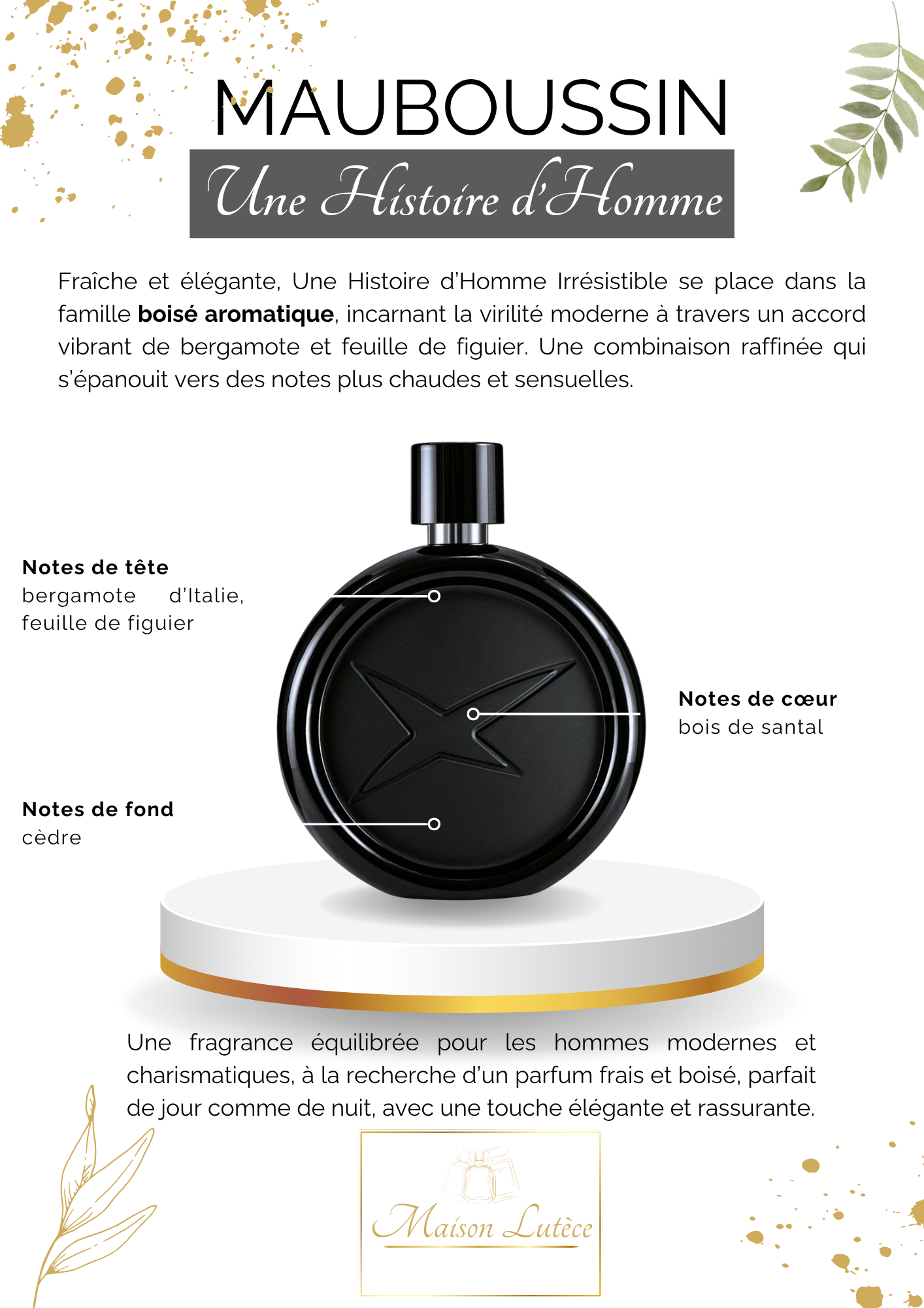 Une Histoire d’Homme Irrésistible – Mauboussin