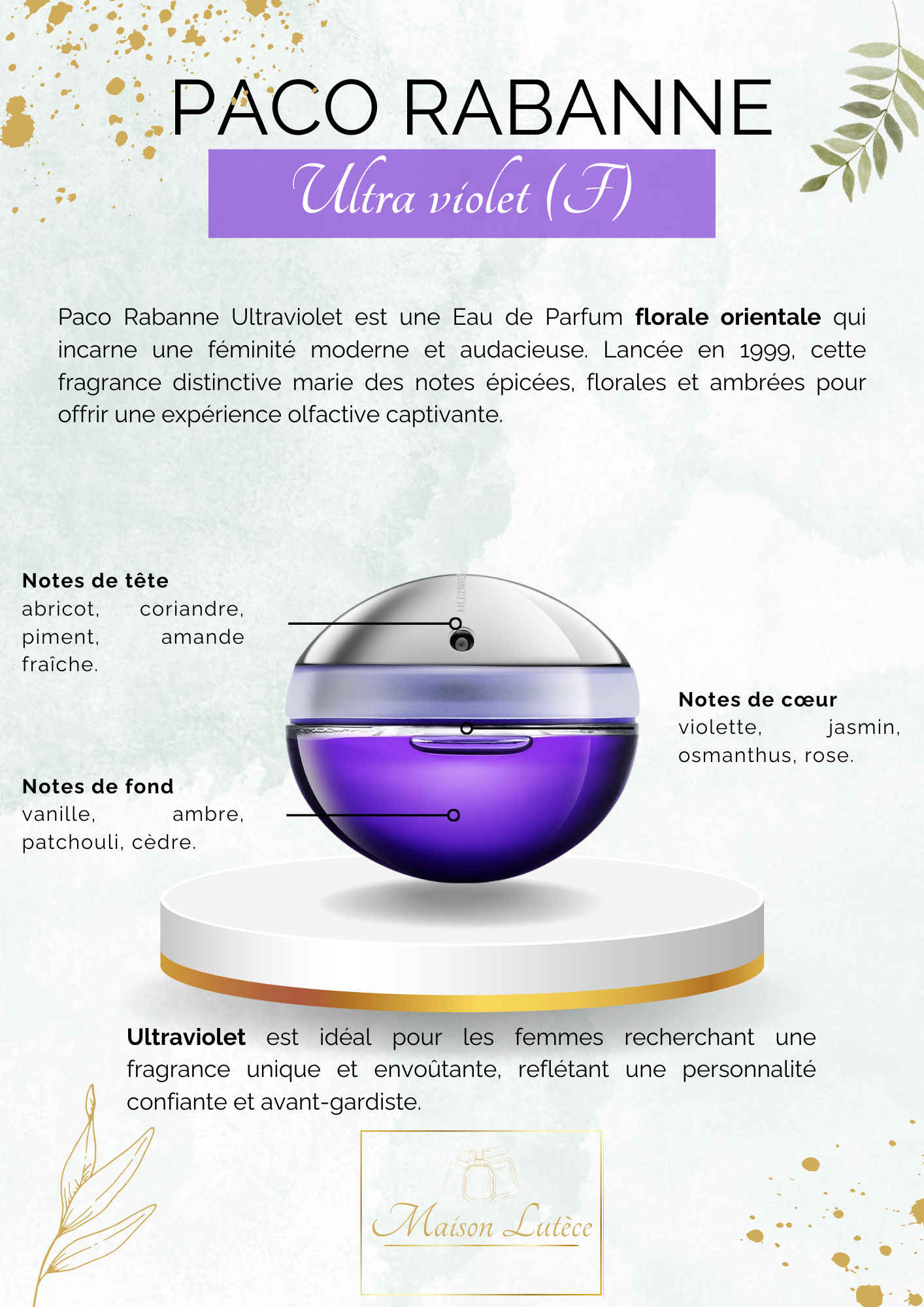 Ultraviolet pour Femme – Paco Rabanne