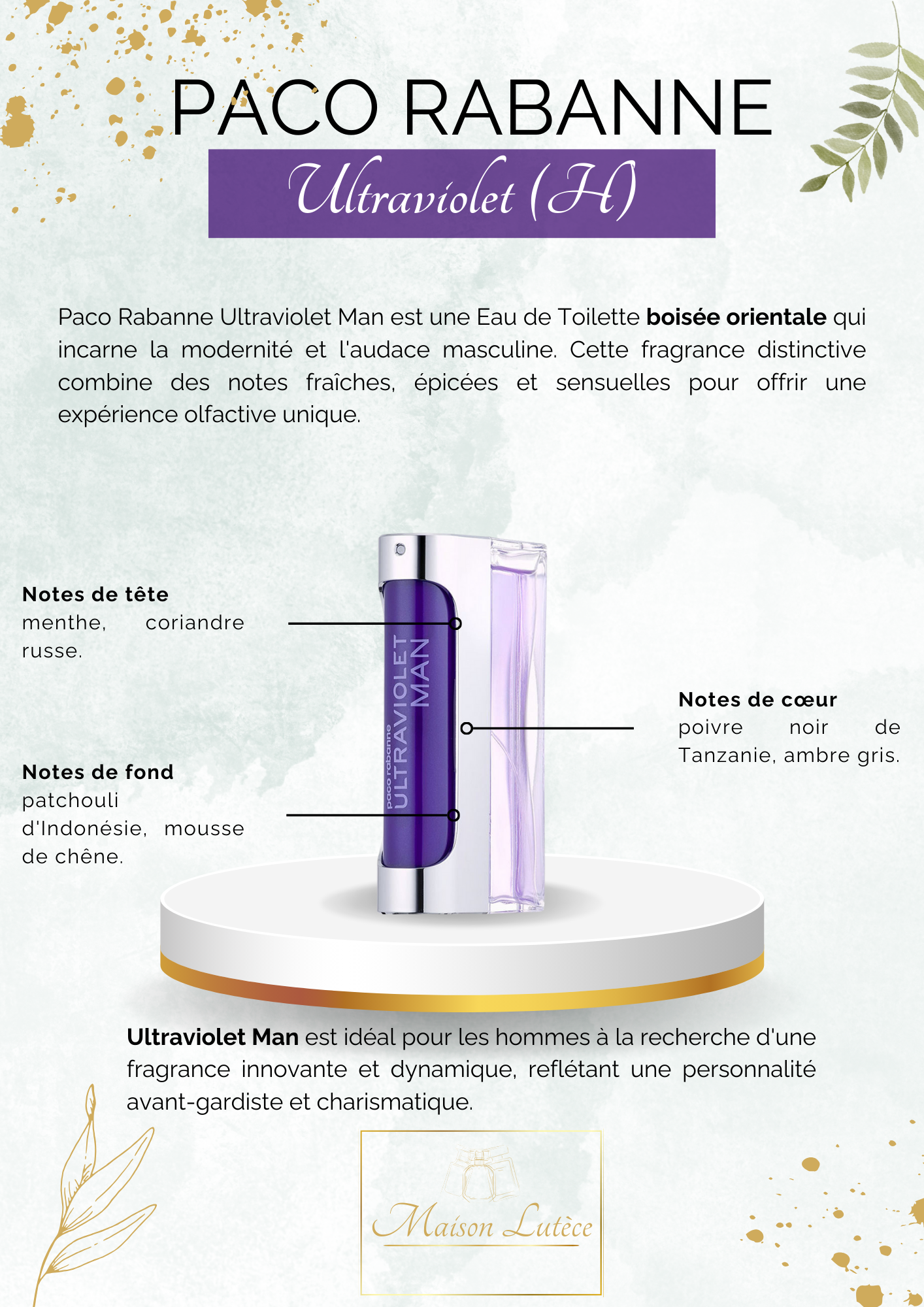 Ultraviolet pour Homme – Paco Rabanne