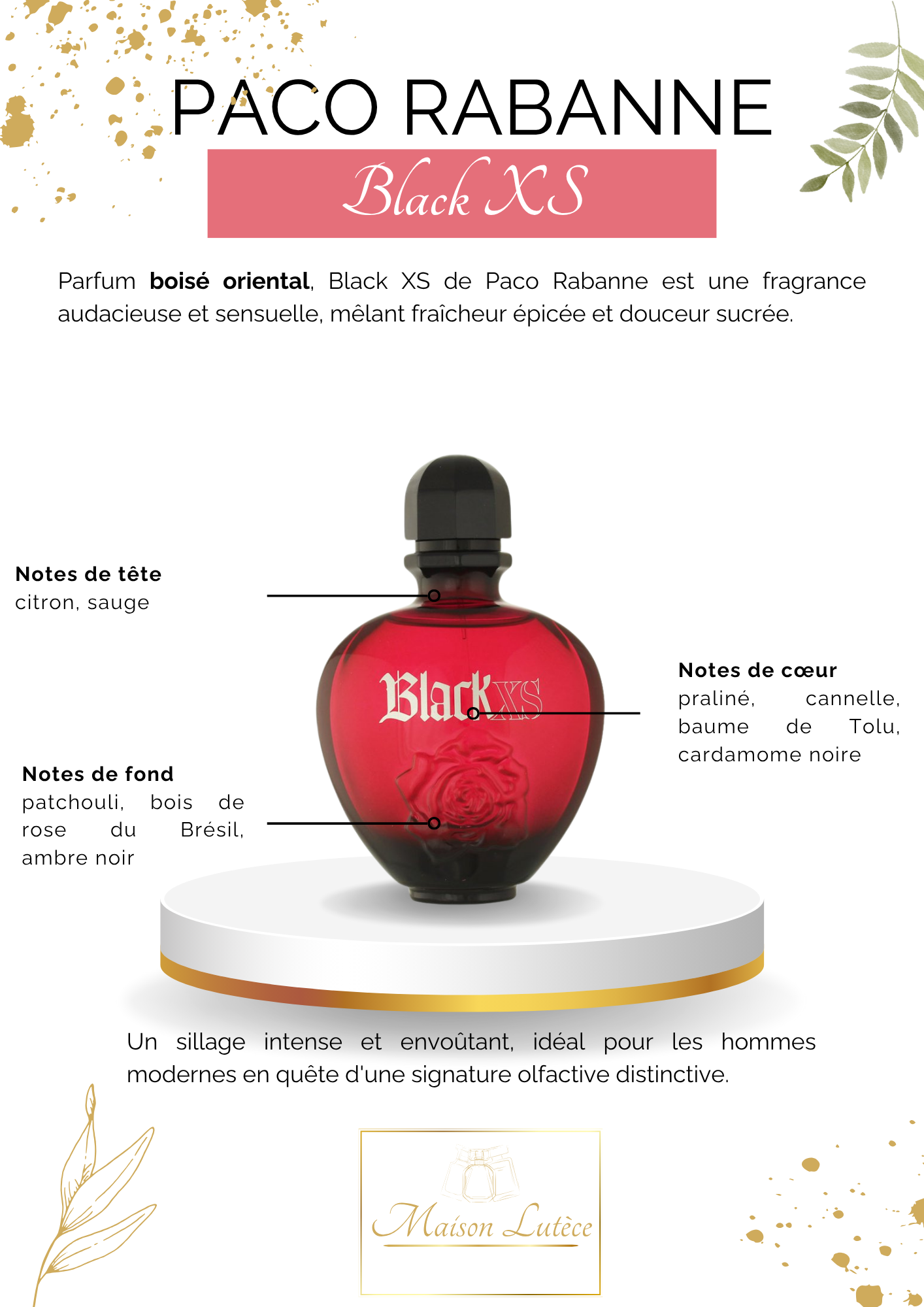 Black XS pour Femme – Paco Rabanne