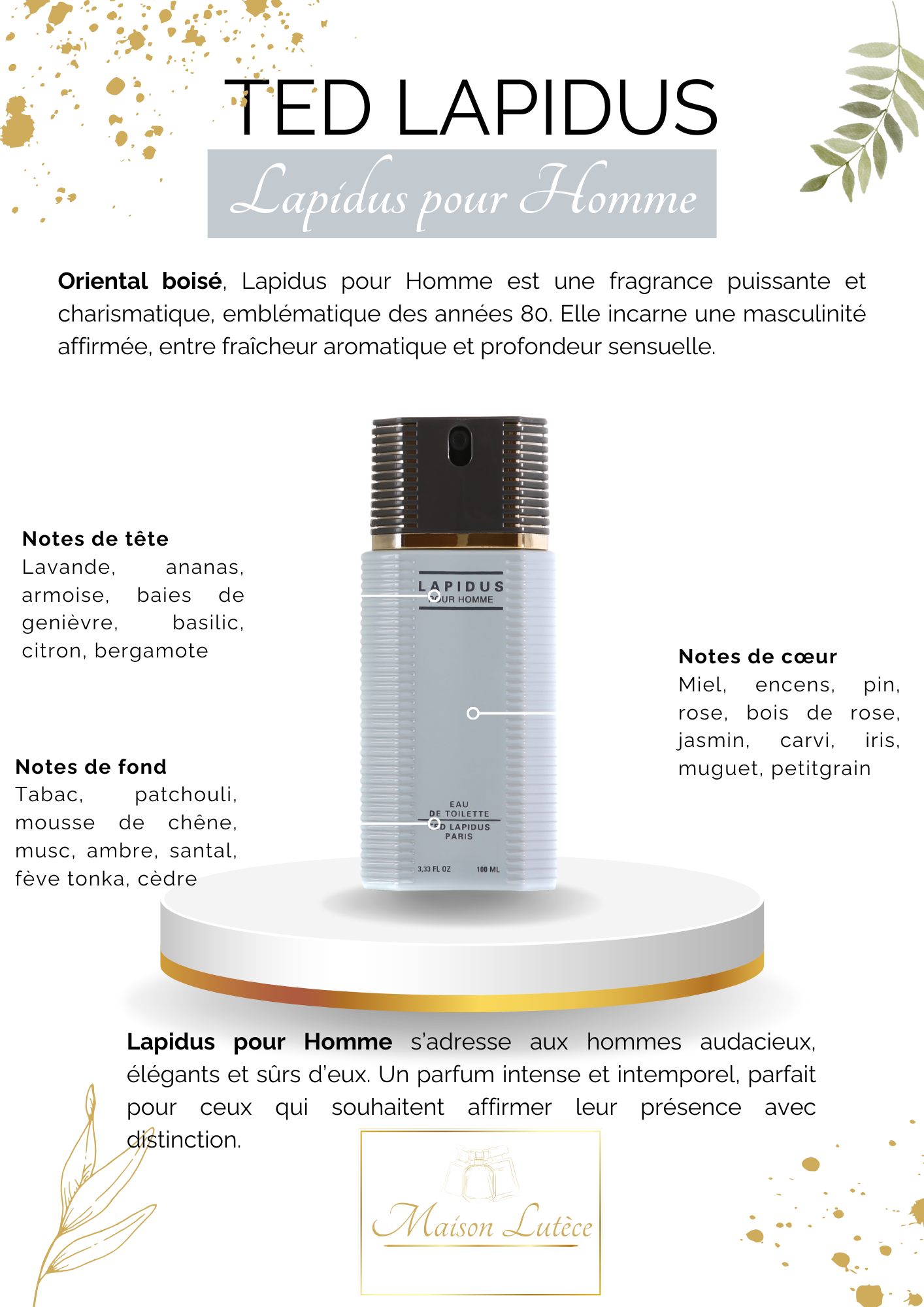 Lapidus pour Homme – Ted Lapidus