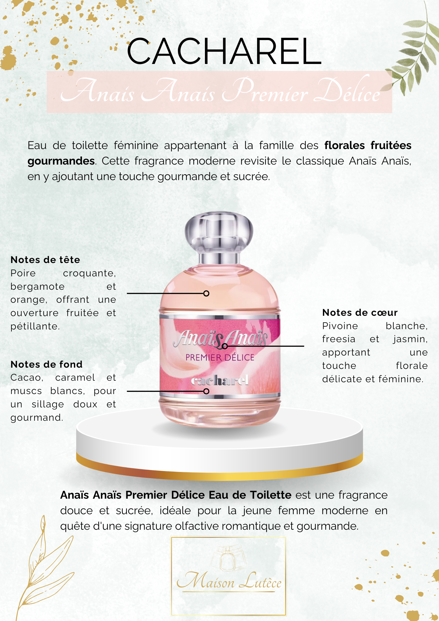 CACHAREL - Anaïs Anaïs Premier Délice EDT 50ml