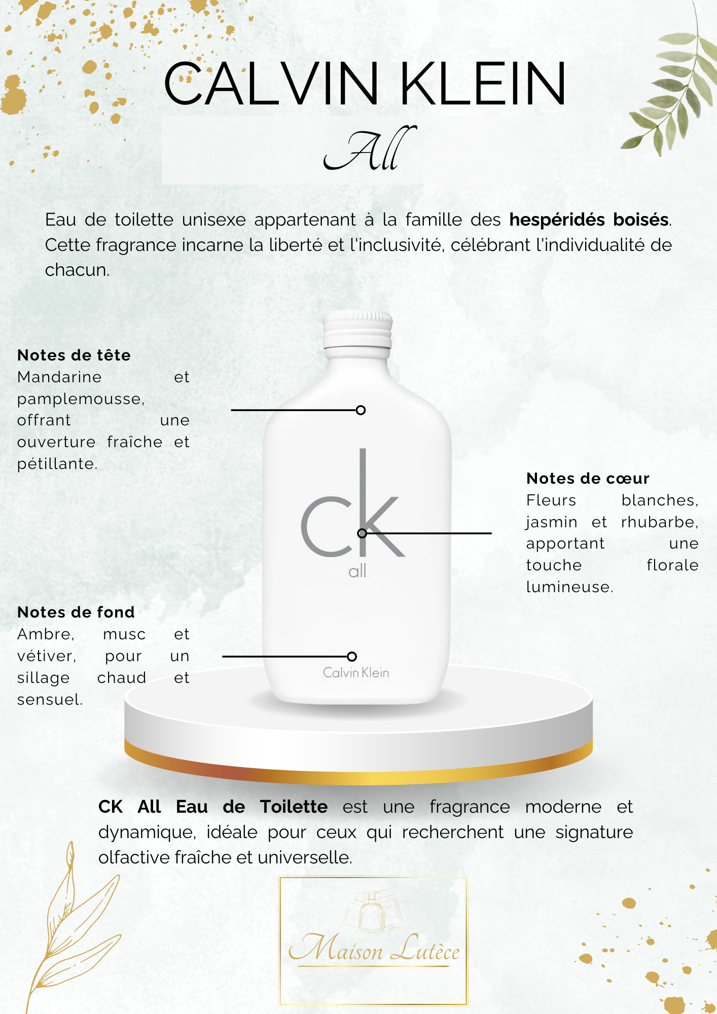 CALVIN KLEIN - CK All EDT 100ml