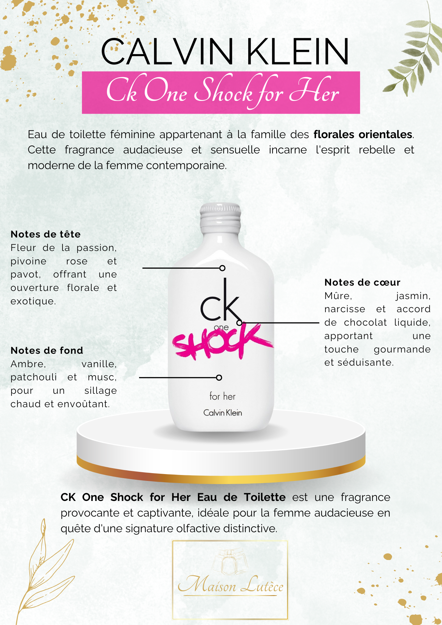 CALVIN KLEIN - CK One Shock for Her EDT 100ml