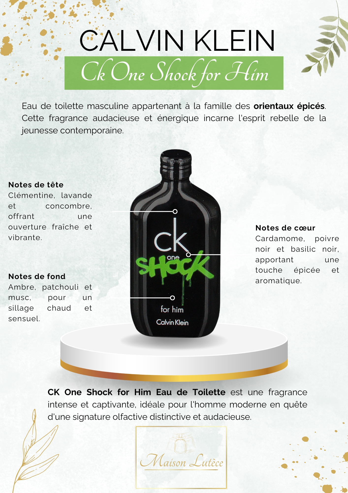 CALVIN KLEIN - CK One Shock for Him EDT 100ml