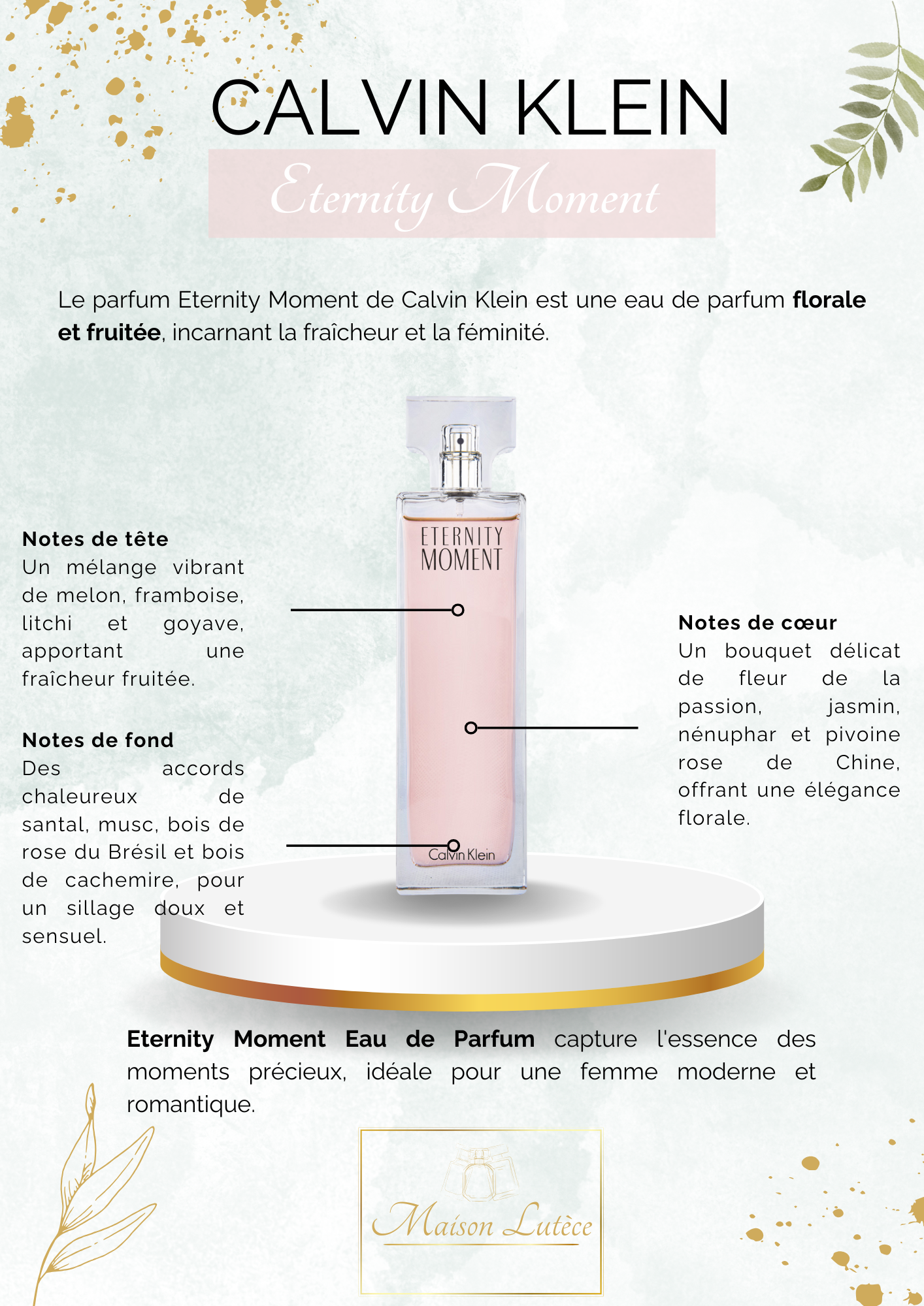 CALVIN KLEIN - Eternity Moment EDP 50ml