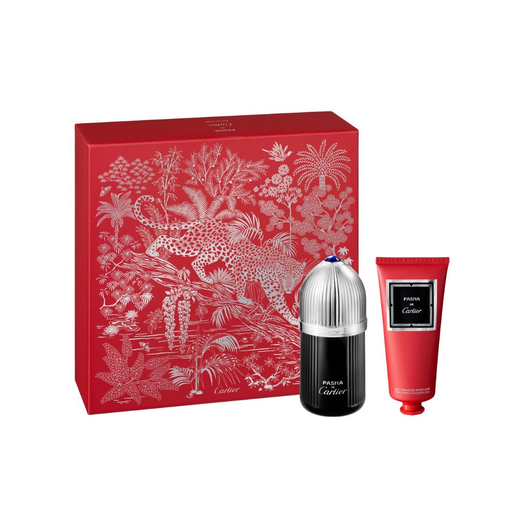 Coffret Pasha de Cartier Édition Noire EDT 100ml + Gel Douche 100ml- Cartier