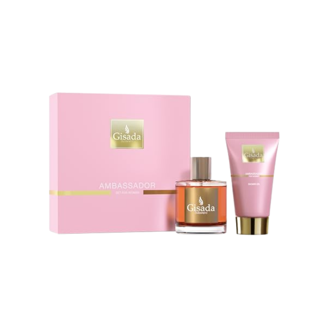Coffret Ambassador pour femme EDP 50ml + Gel Douche 100ml - Gisada