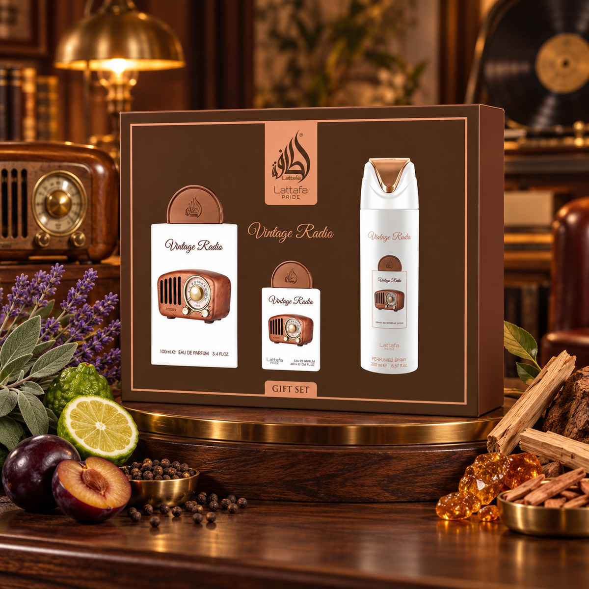 Coffret Vintage Radio - Lattafa Pride