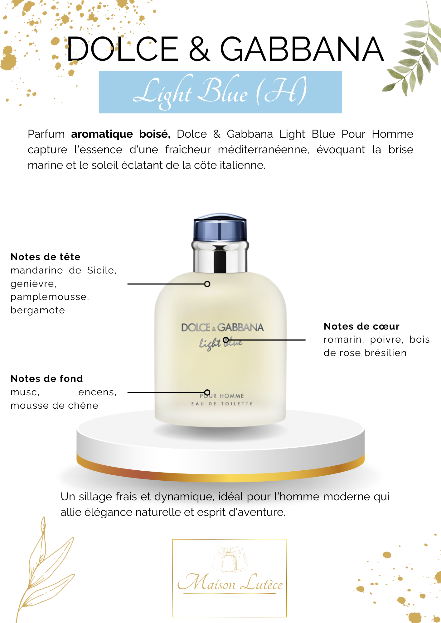 Light Blue Pour Homme – Dolce & Gabbana