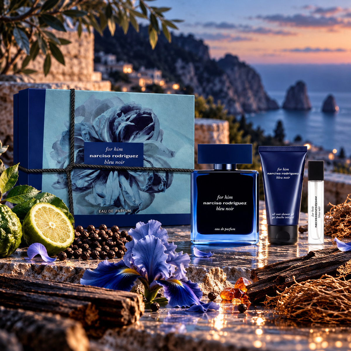 Coffret For Him Bleu Noir EDP 100ml + 10ml + Gel douche 50ml - Narciso Rodriguez