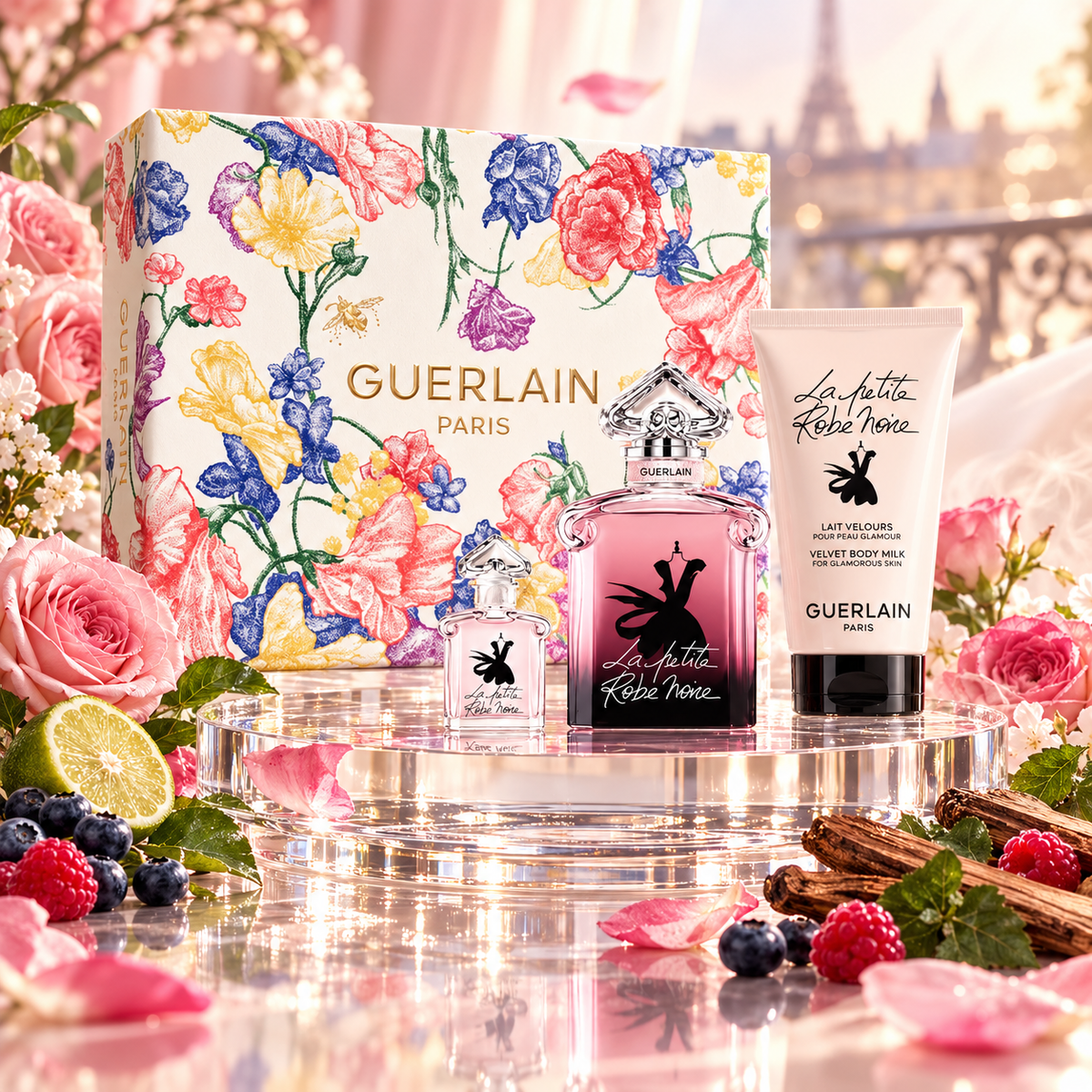 Coffret La Petite Robe Noire Intense EDP 50ml + 5ml + Lait Corps 75ml - Guerlain