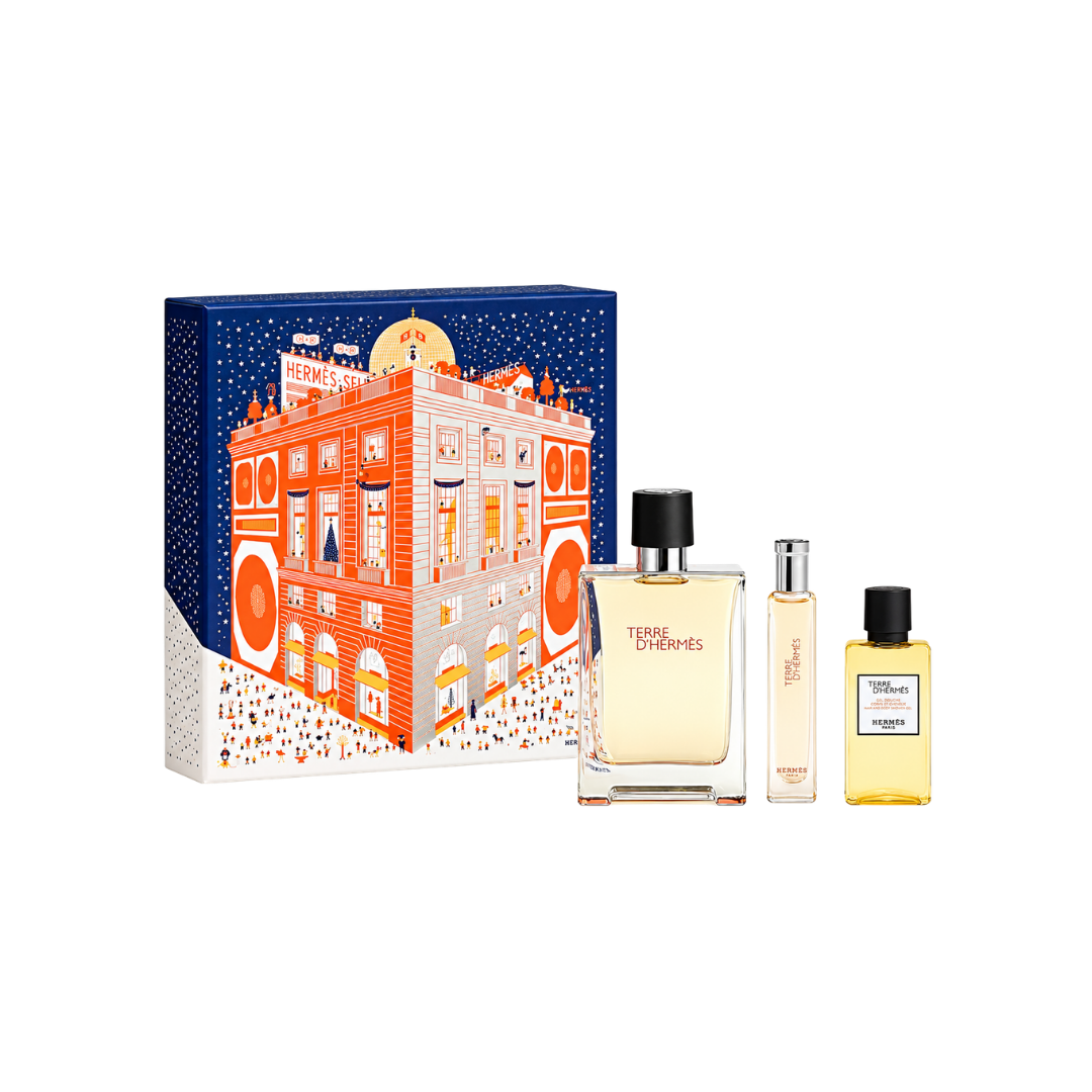 Coffret Terre d'Hermès EDT 100ml + 15ml + gel douche 40ml - Hermès
