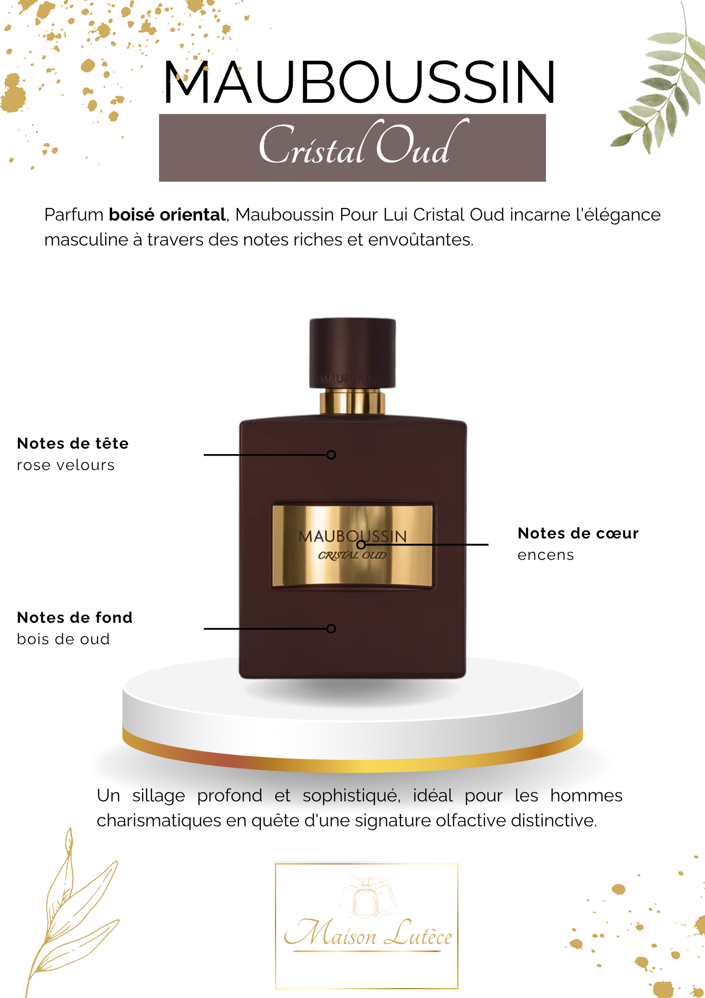 Pour Lui Cristal Oud – Mauboussin