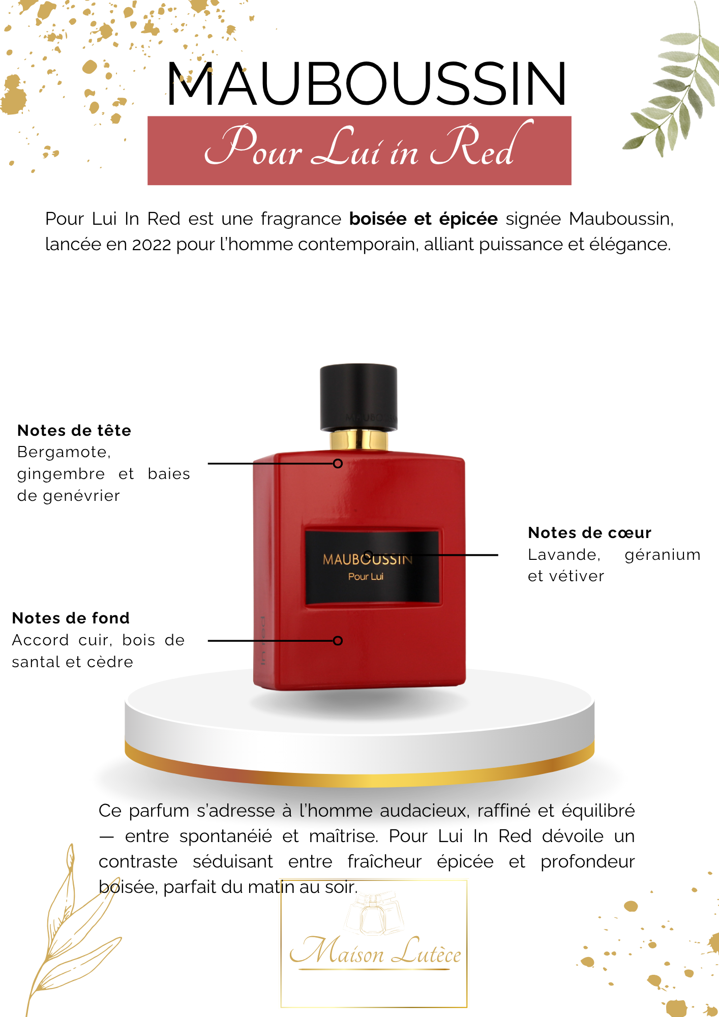 Pour Lui In Red – Mauboussin